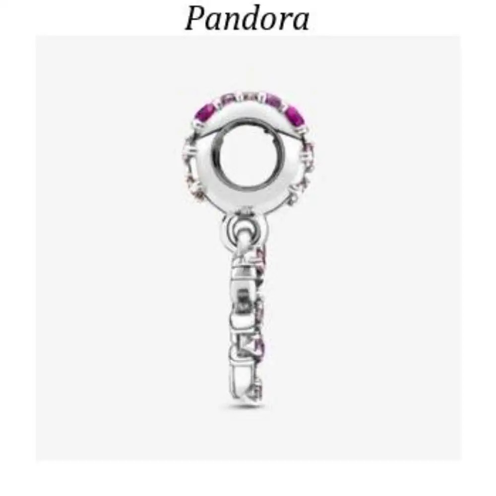 Pandora Pink Heart Family Tree Dangle Charm - Picture 3 of 5
